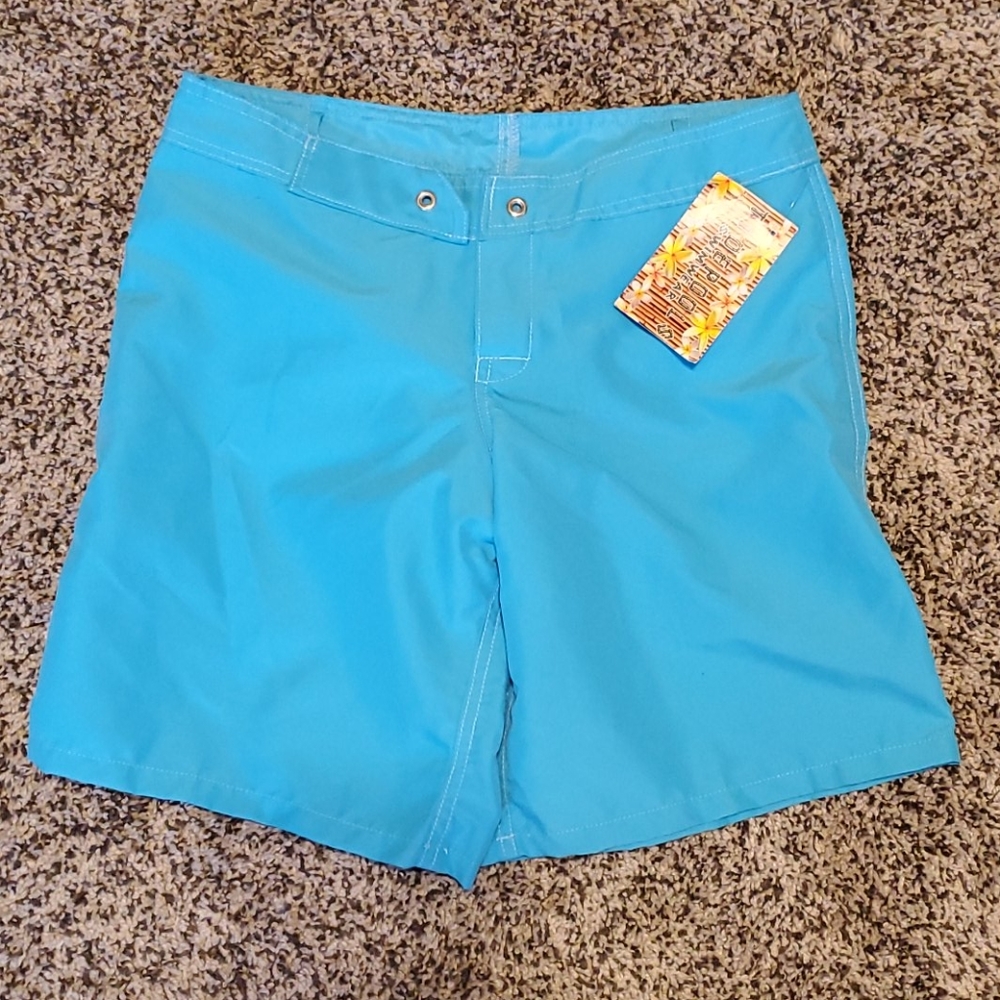 Tidepools swimwear girls aqua surf trunks size 7